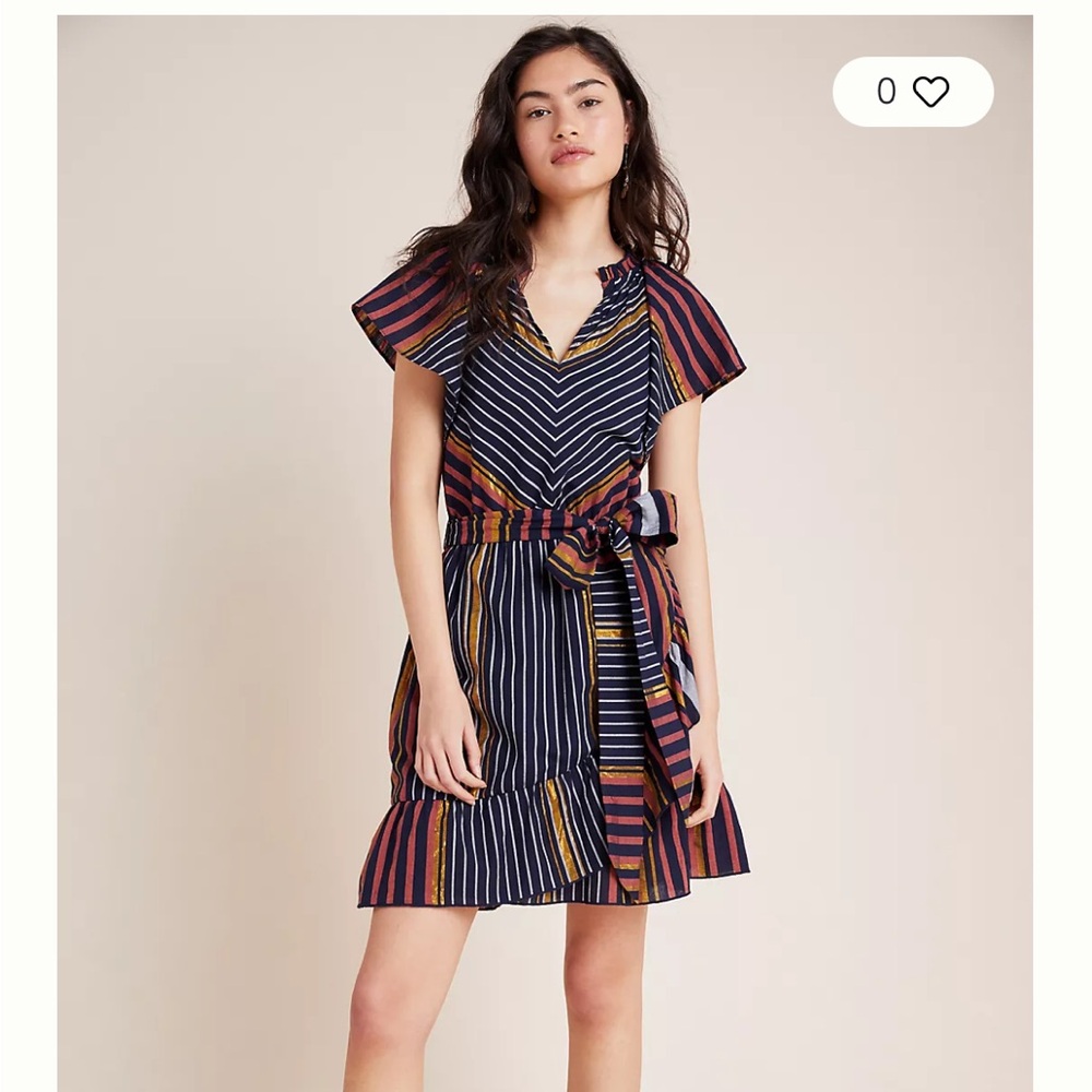 Anthropologie Striped Multicolor Dress